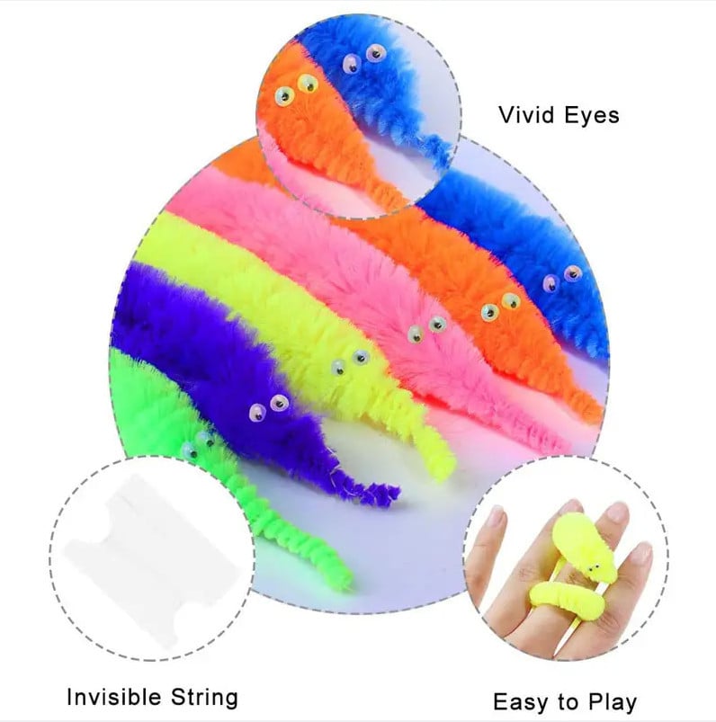 Rainbow Magic Wiggly Worm (6 Paare)