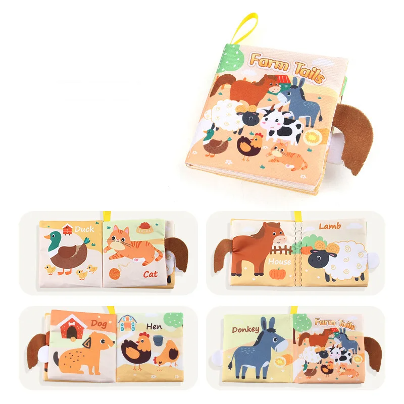 Soft Tail Book™ – Soft Tail Fun - Sensory Animals Baby Booklet