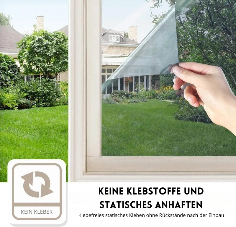 CrystalCover™ - Datenschutz, Sonnenschutz, UV-reflektierende Fensterfolie