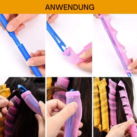 CurlCraft™ - Magiske Krølltenger - Varmefri Stylingsett
