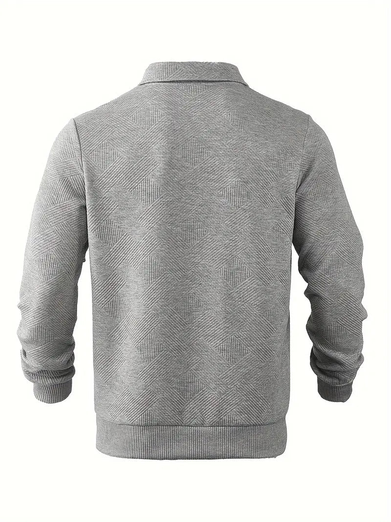 Baldrick – Geometric Design Vintage Zip-Up Sweater