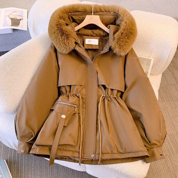 Annette – Elegant Coat with Faux Fur Collar