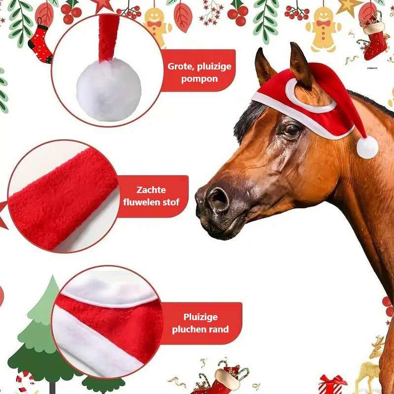 MerryPony™ | Warm Christmas Hat to Make Your Horse Shine