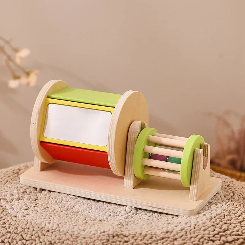 Sensory Drum™ – Colors & Shapes Game - Wooden Montessori Toys