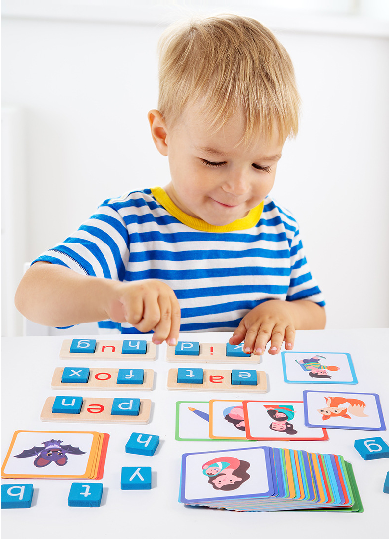 Montessori Stavnings Flashcards Sæt