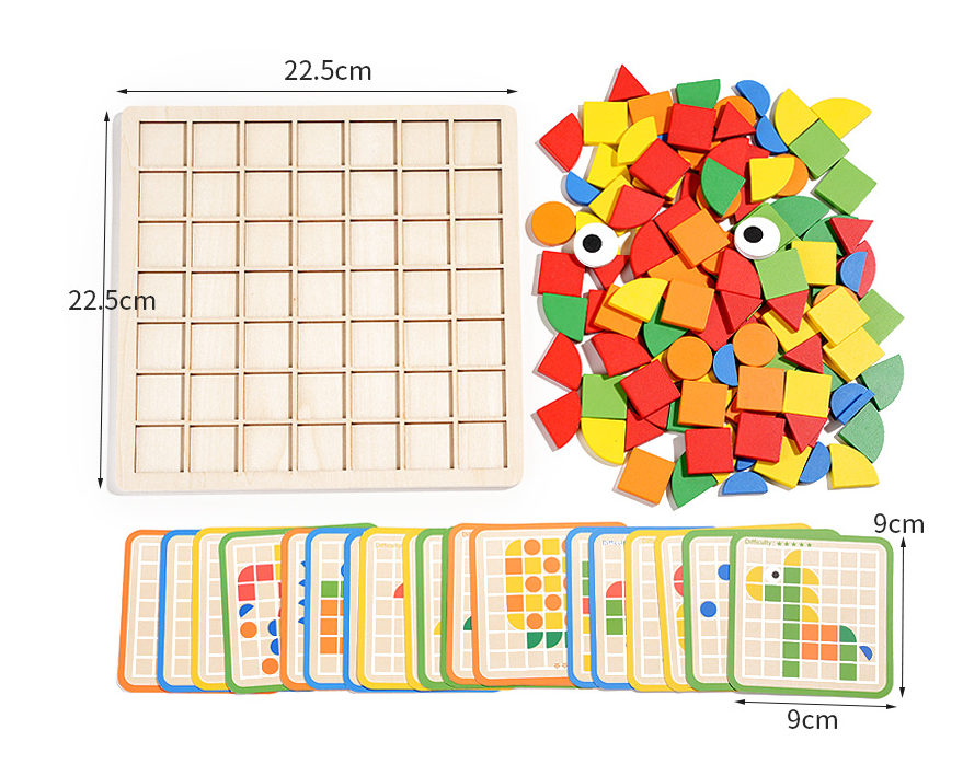 Puzzle di Riconoscimento dei Modelli Montessori