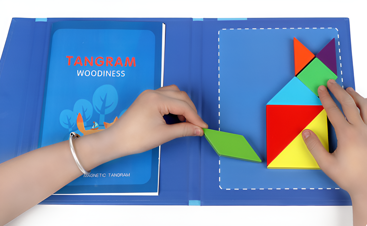 Montessori Magnetisk Tangram Bog