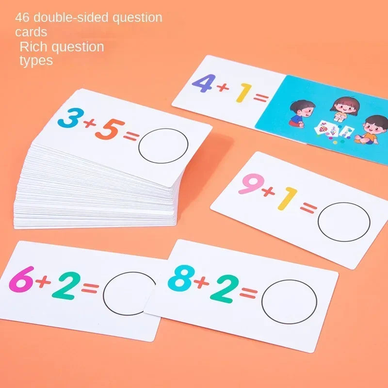 Math Tokens™ - Counting & Solving - Arithmetic Cards Children