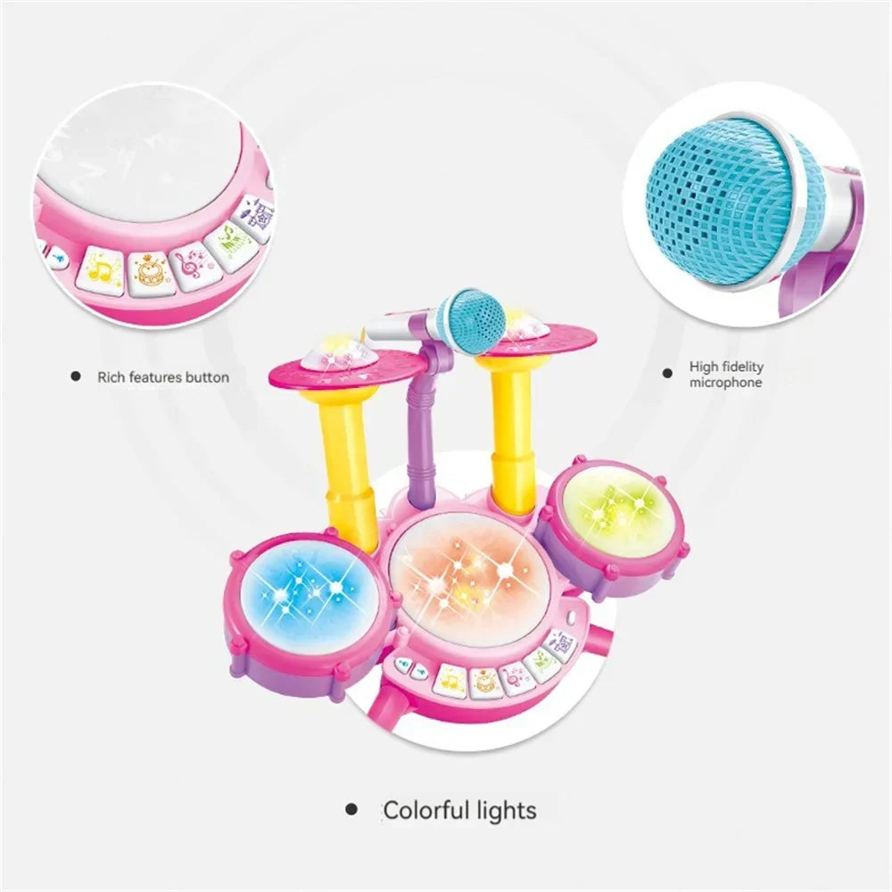 Kids Drumset™ - Kleintjes beginnen - Speelgoed Drumstel