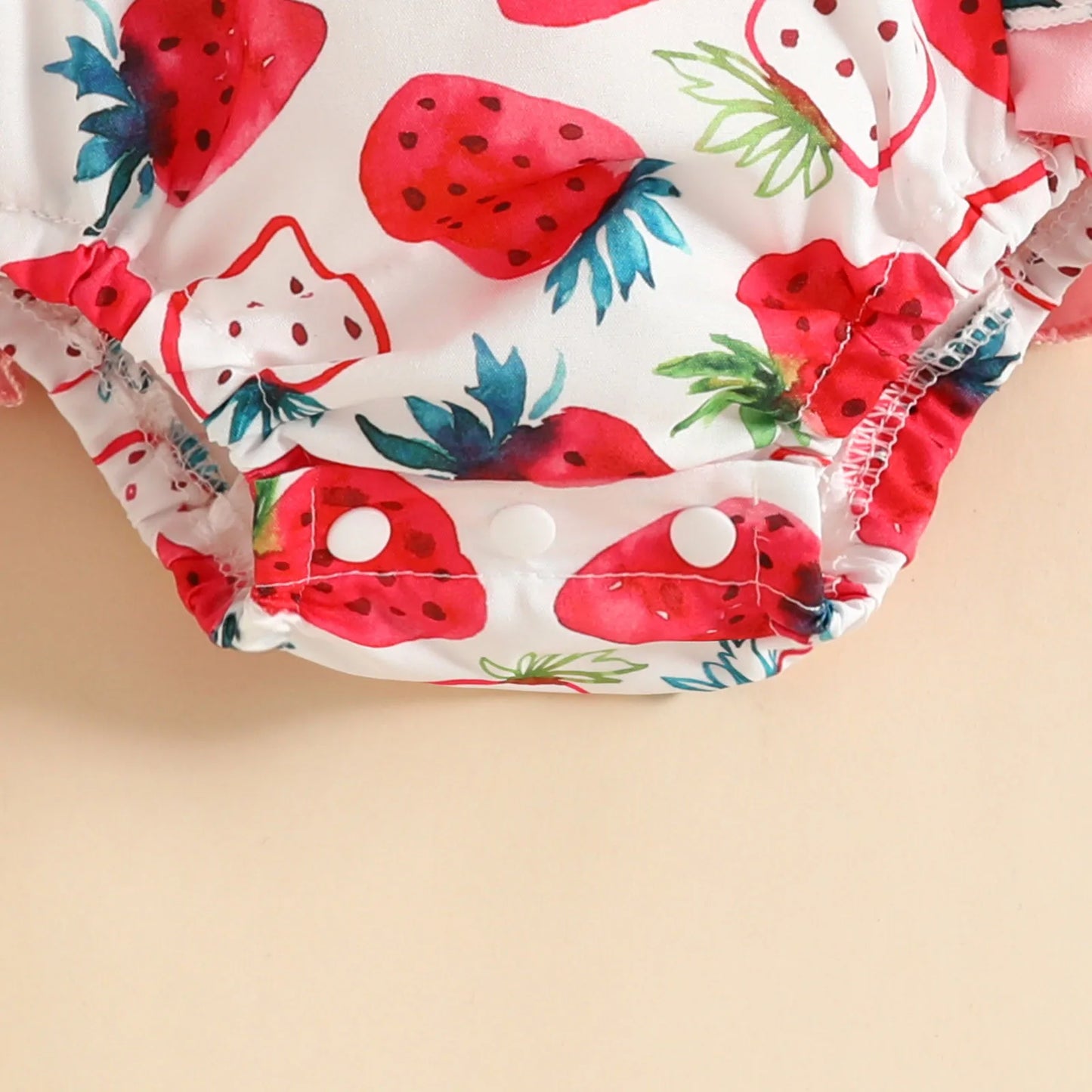 Mini Fashion™ - Cow or Strawberry - Girls Romper