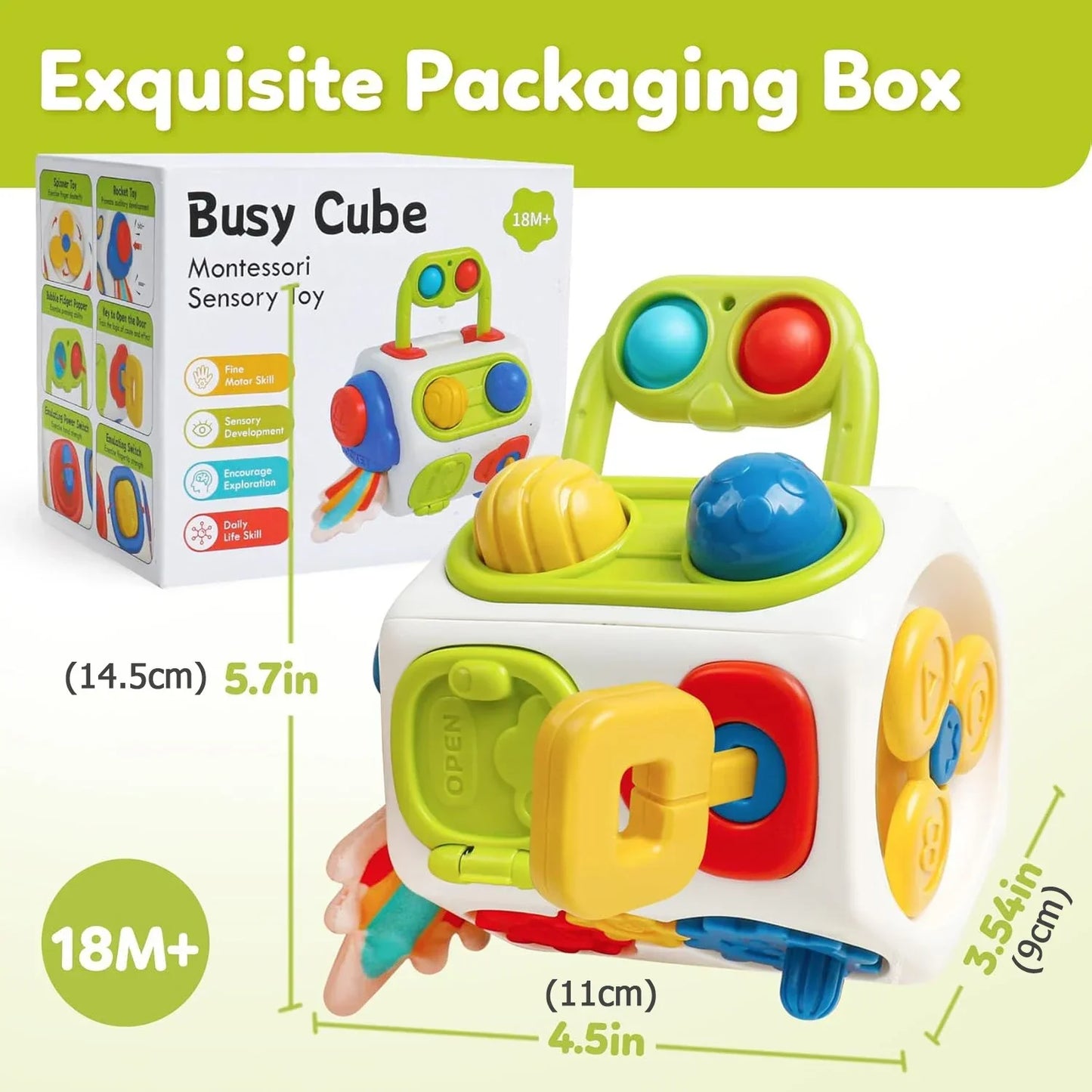 Montessori Busy Cube™ – Handy on the go - Sensory Cube