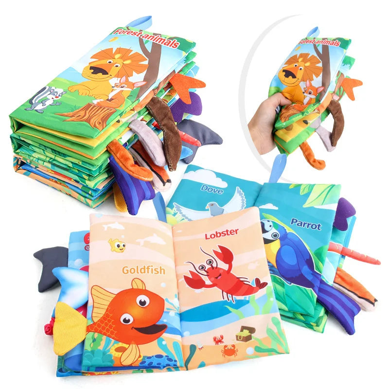 Soft Tail Book™ – Soft Tail Fun - Sensory Animals Baby Booklet