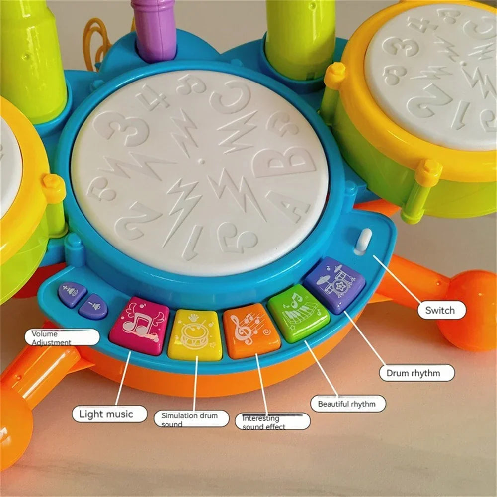 Kids Drumset™ - Kleintjes beginnen - Speelgoed Drumstel