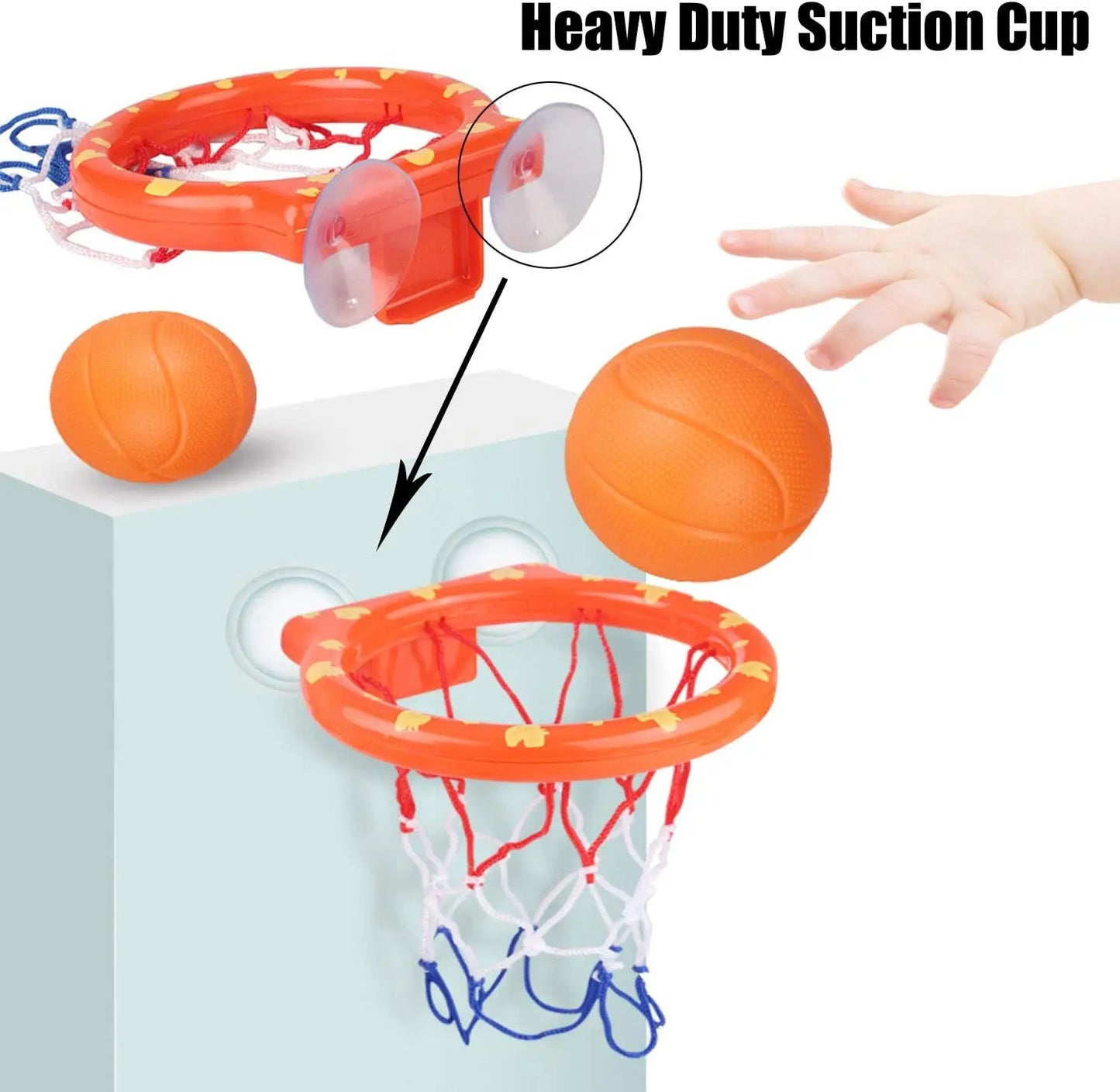 Bath Basketball™ – Splashing Scoring Fun - Basketball Bath Toys Set