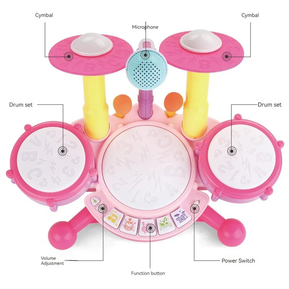 Kids Drumset™ - Kleintjes beginnen - Speelgoed Drumstel