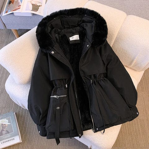 Annette – Elegant Coat with Faux Fur Collar