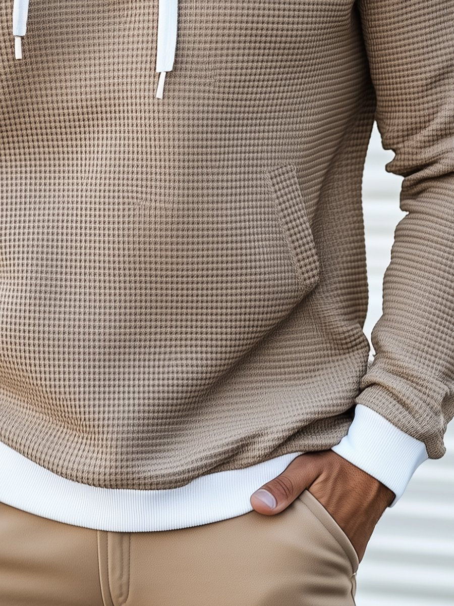 Valtin – Stylish Waffle Long Sleeve Hoodie