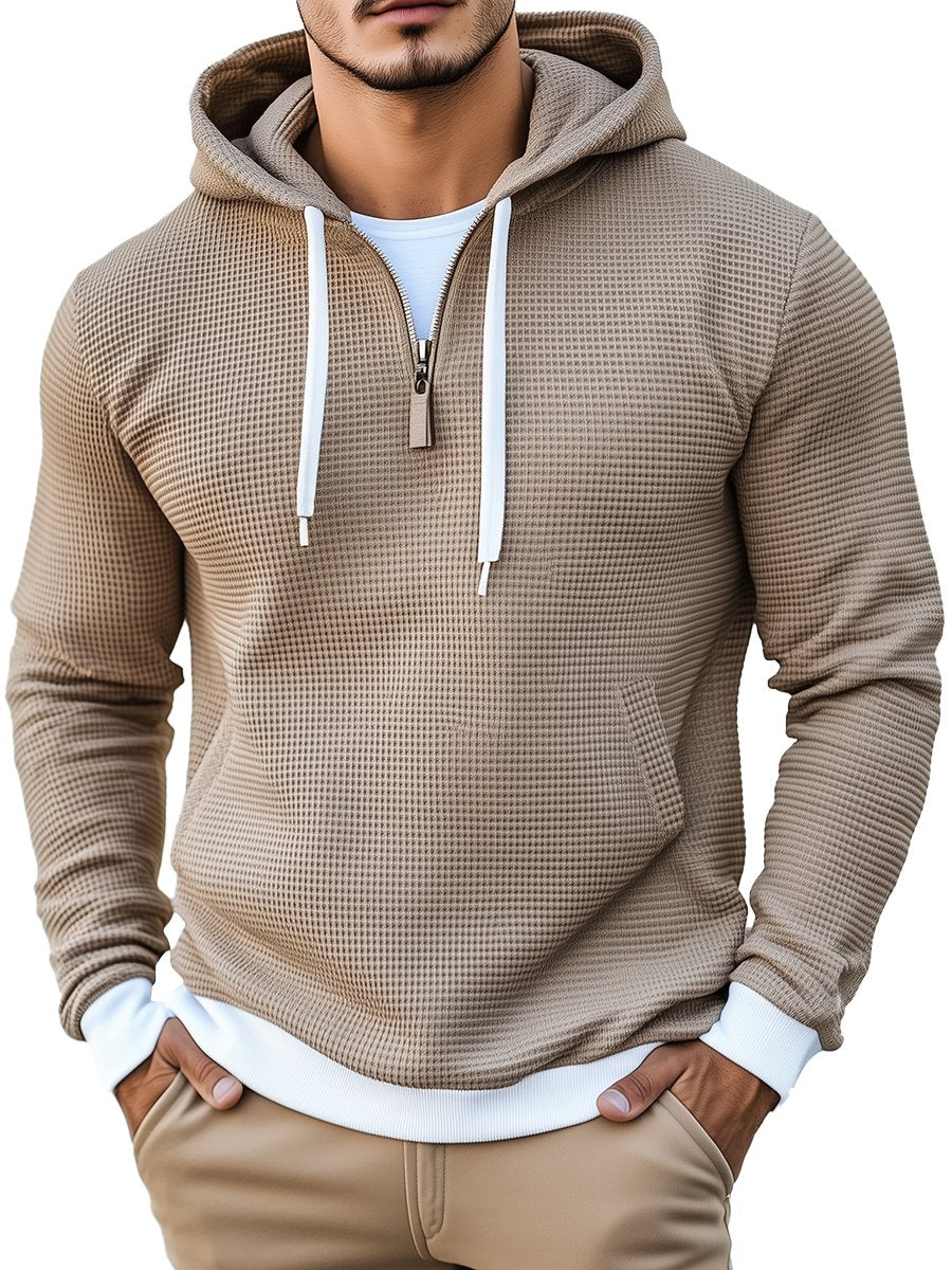 Valtin – Stylish Waffle Long Sleeve Hoodie