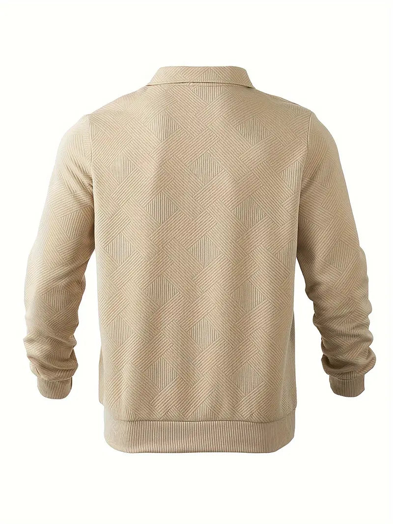 Baldrick – Geometric Design Vintage Zip-Up Sweater