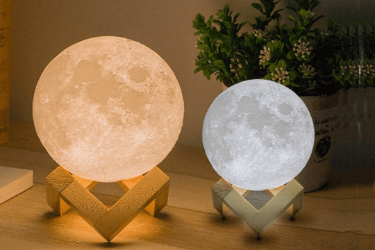 Moon Lamp with Colours