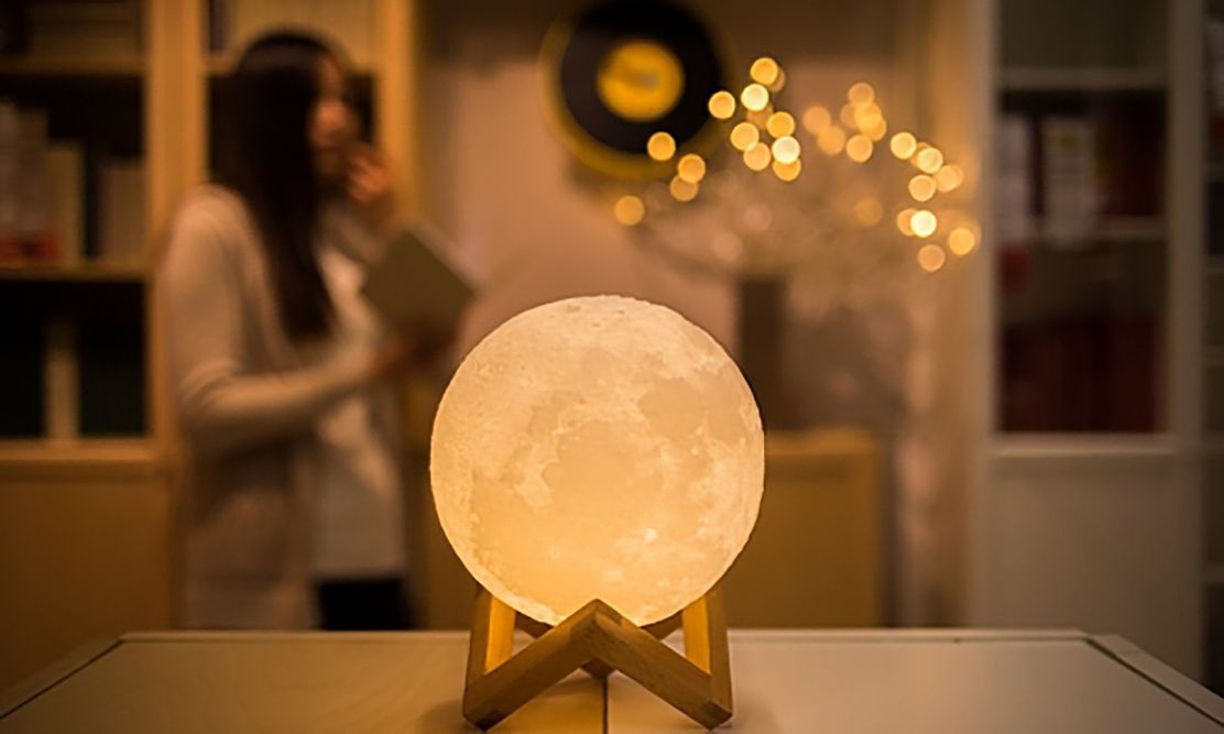 Moon Lamp with Colours