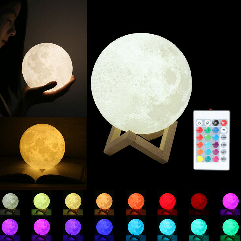 Moon Lamp with Colours