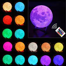 Moon Lamp with Colours