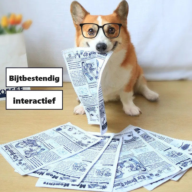 ChewPaper™ | Bite-Resistant Newspaper Entertainment