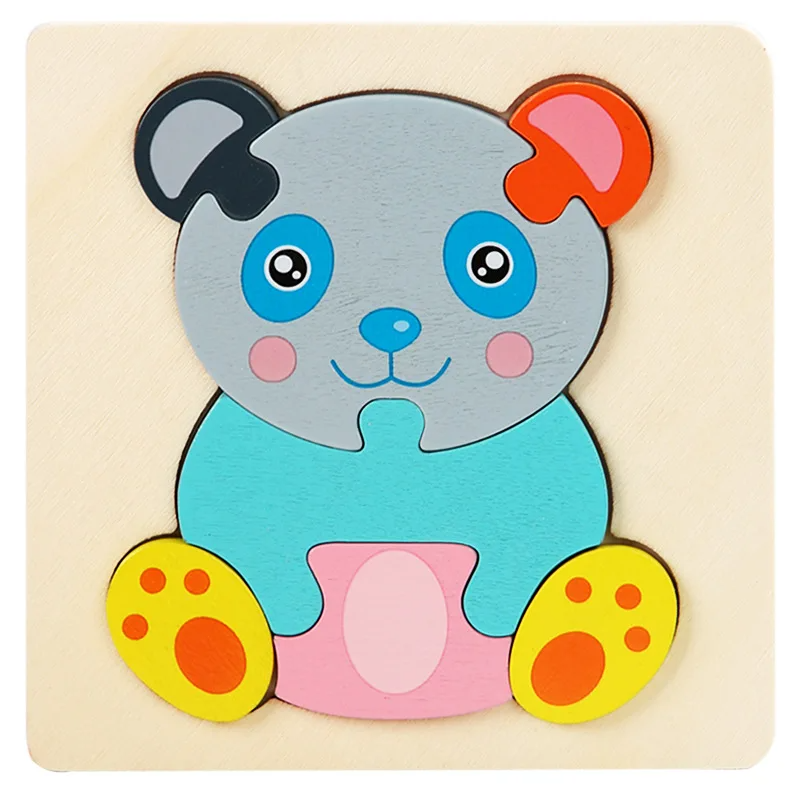 3D Wooden Puzzle™ - Playful Animal Adventure - Jigsaw Puzzle