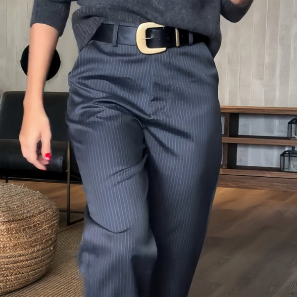 Angelina - Striped Suit Trousers