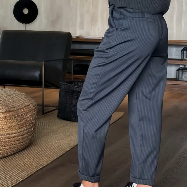 Angelina - Striped Suit Trousers