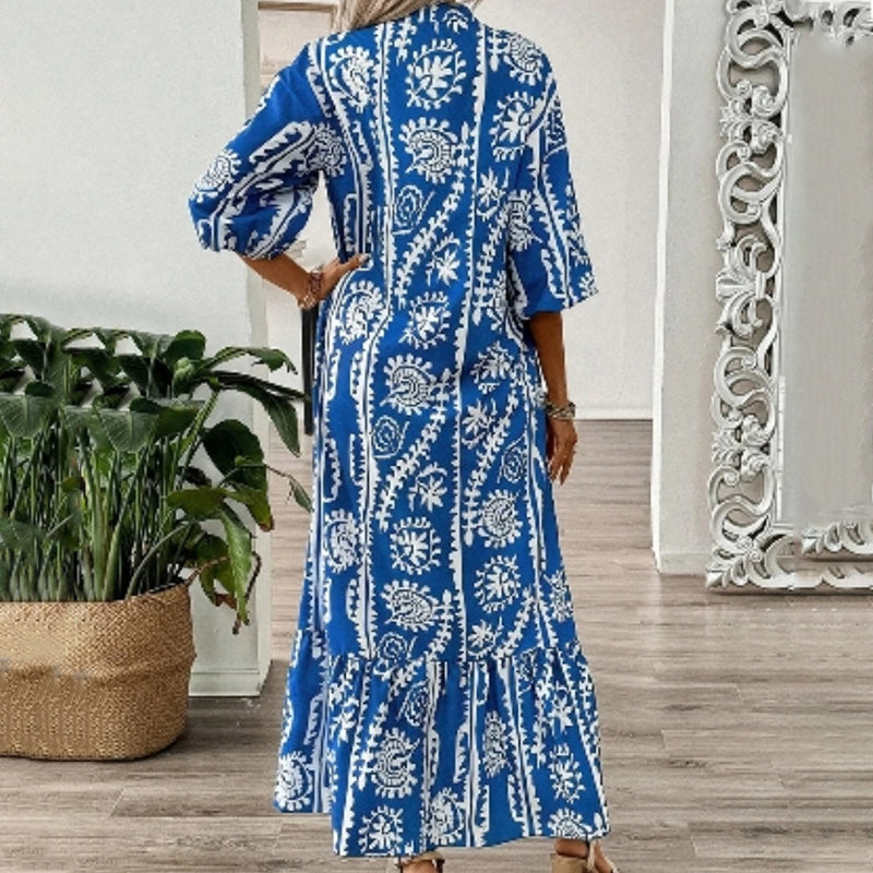Werena - Elegante Losse Jurk met V-hals