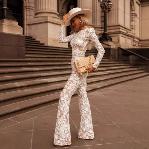 Tonifa - Elegant Lace Jumpsuit
