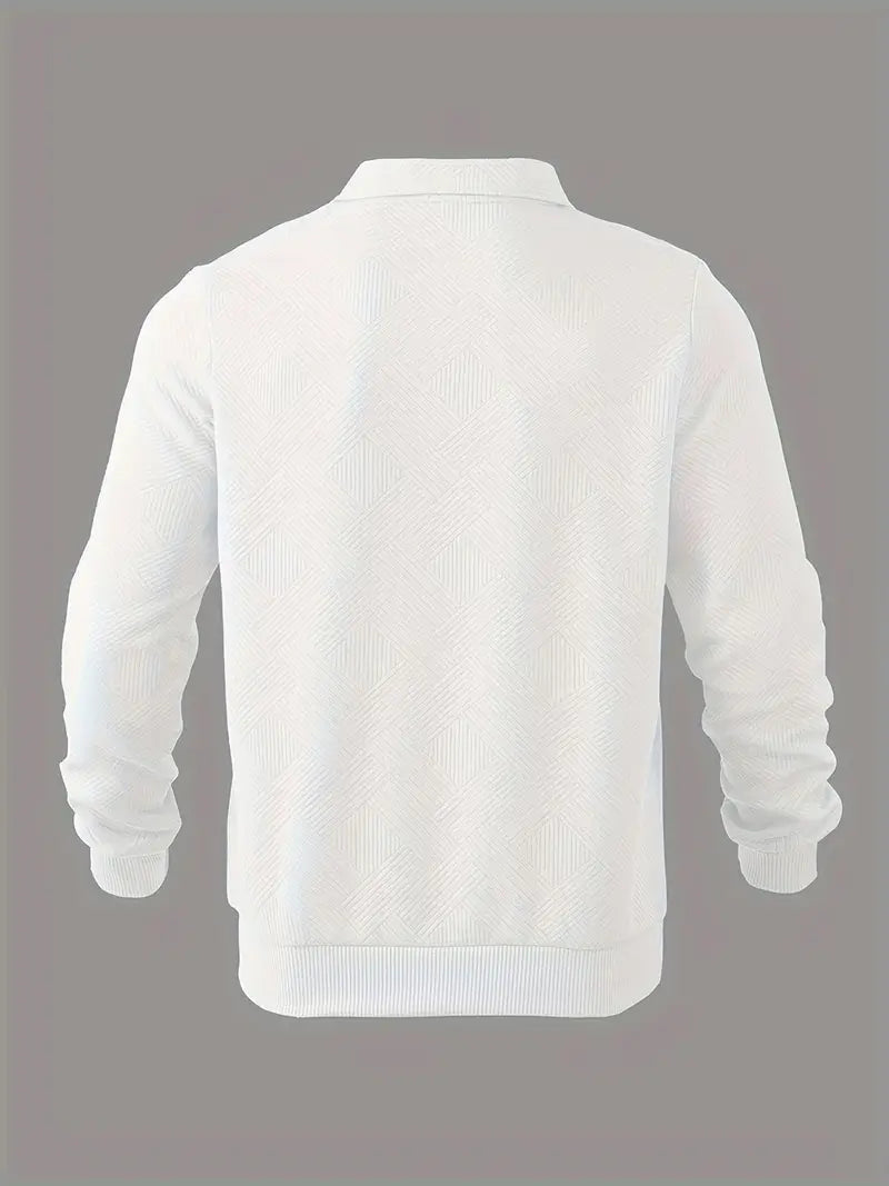 Baldrick – Geometric Design Vintage Zip-Up Sweater