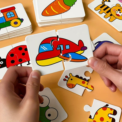 Cartes d'allumettes - Cartes flash à thème animal et fruit pour les enfants