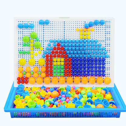 MontessoriBlocks - Kinder Bouwblok Puzzelset met 296 Delen