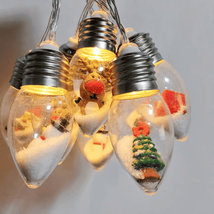VintageGlow – Vintage Kerstdecoraties, LED Gloeilamp Sfeerverlichting