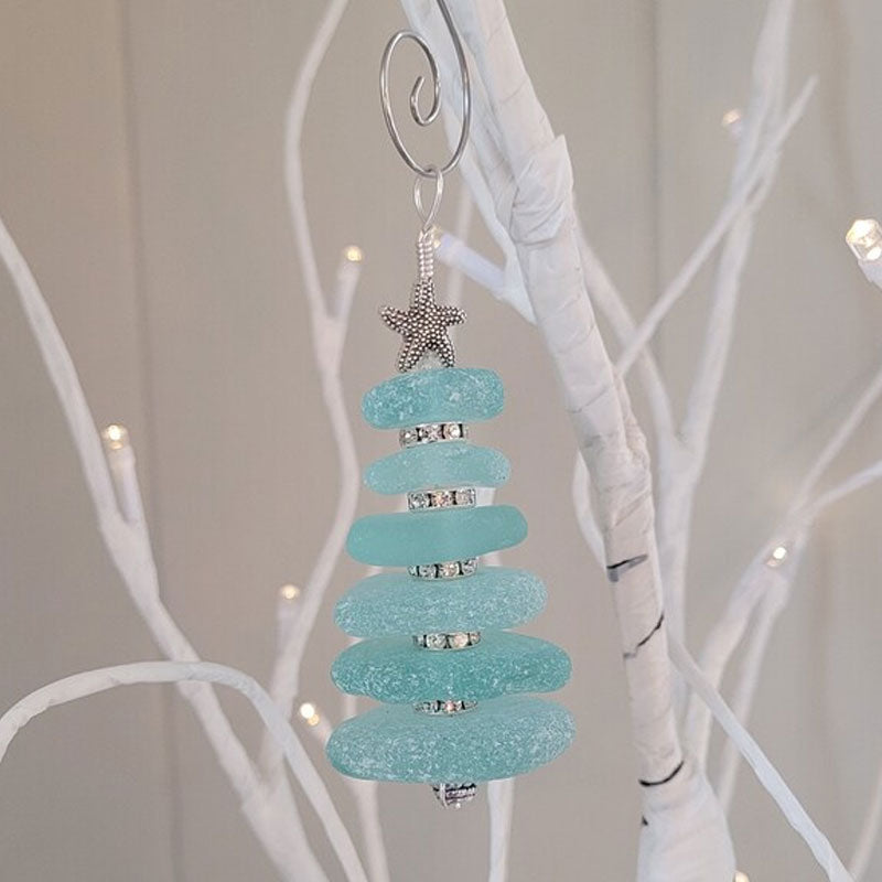 Seeglas-Weihnachtsbaumornament