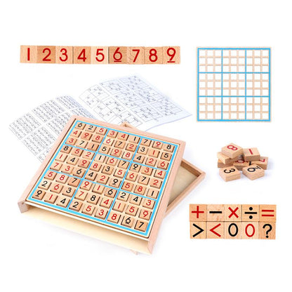 Sodera - Holz Sudoku Puzzle Bildung und nachhaltig für alle Altersgruppen