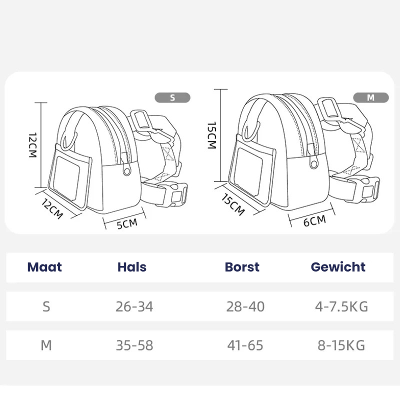 PawTrek  | Praktischer Hunderucksack mit Leine