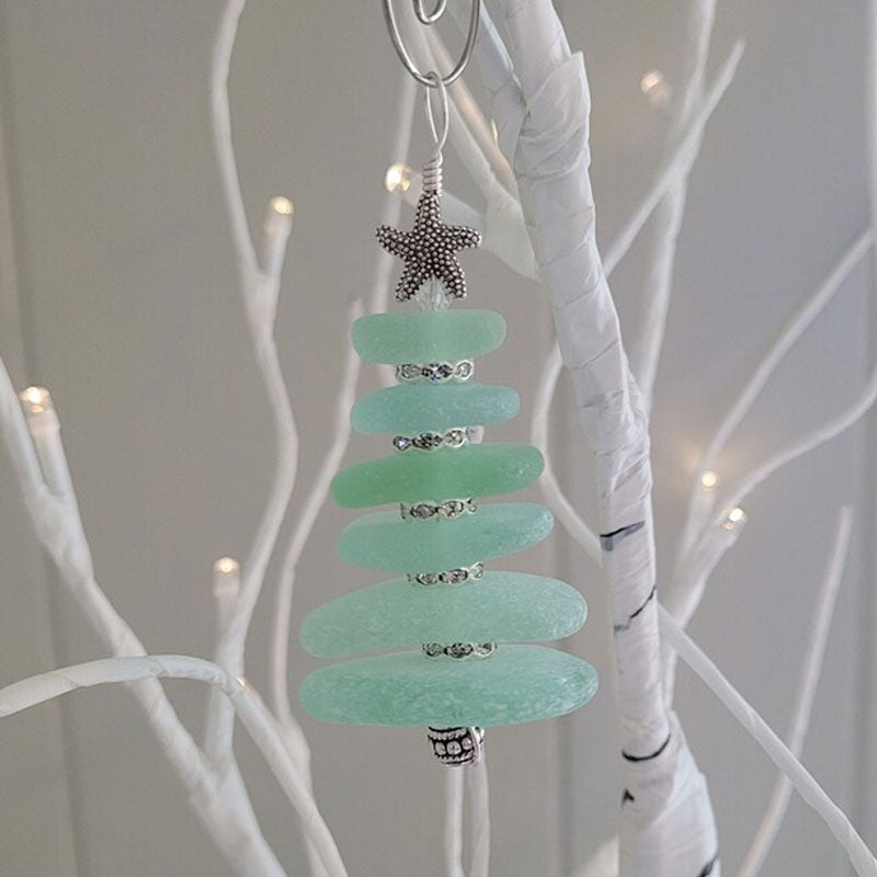 Seeglas-Weihnachtsbaumornament