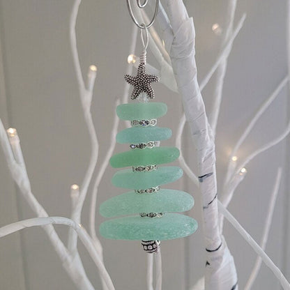 Seeglas-Weihnachtsbaumornament