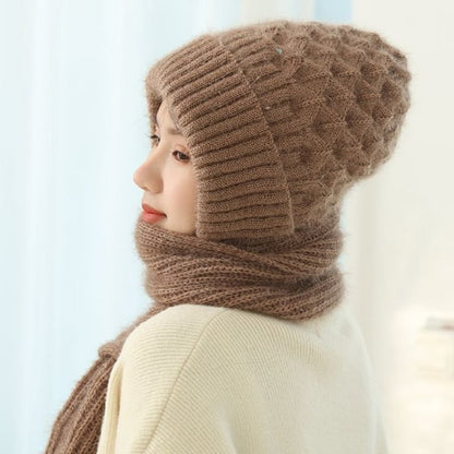 Abelina – Integrated Hearing Protection, Windproof Hat, Scarf