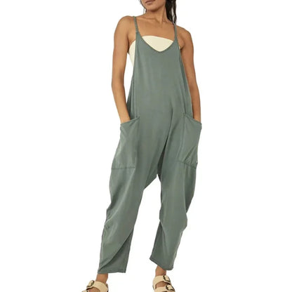 Wijd Been Jumpsuit met Zakken