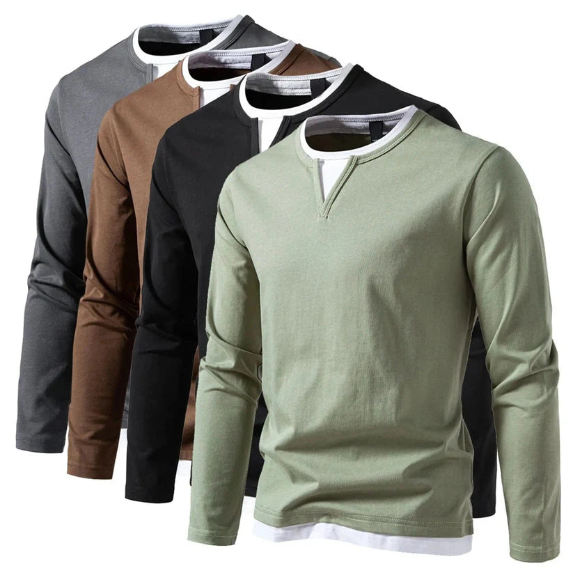 Brannock – Langarm V-Ausschnitt Shirt