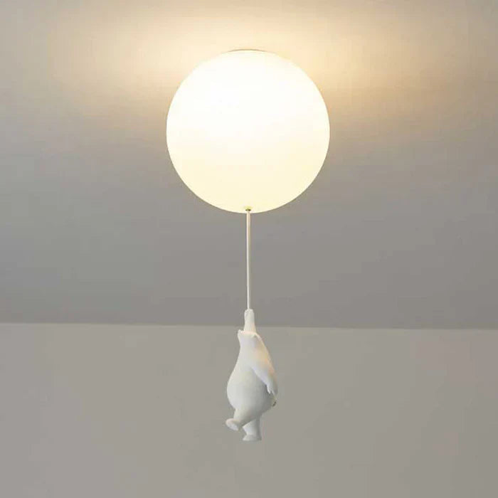 Kinder Plafondlamp met Beer en Ballon - CloudBear