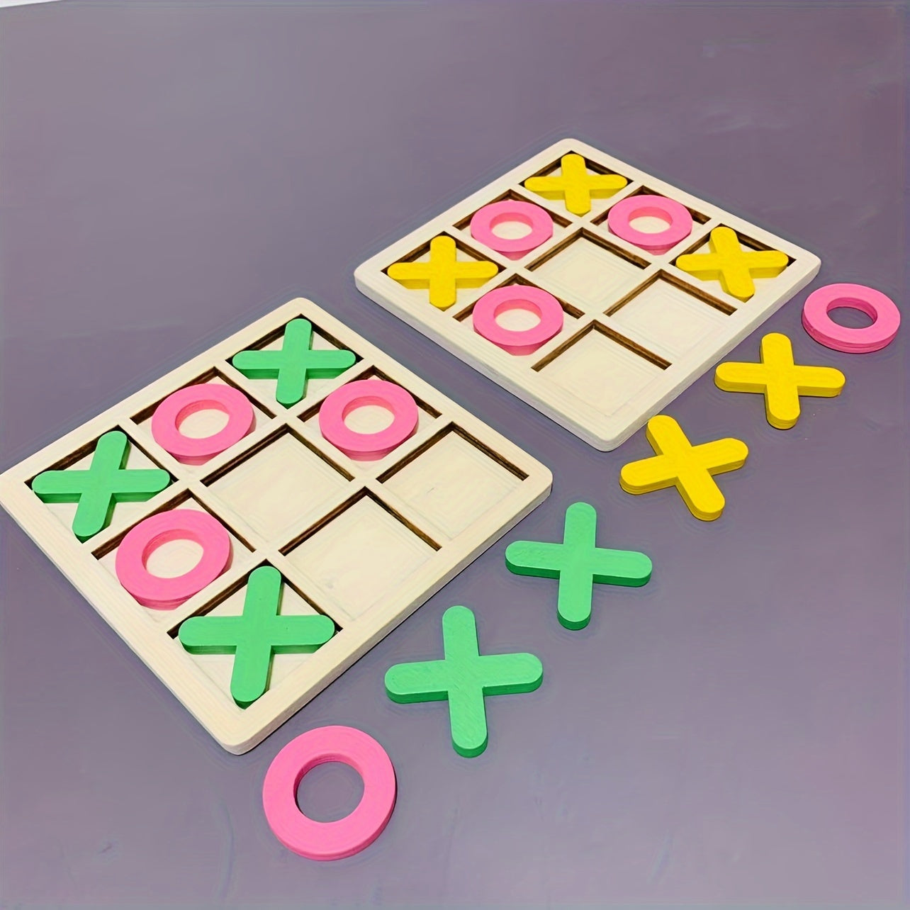 PlayWood - Houten Tic-Tac-Toe Spel voor Gezinsinteractie