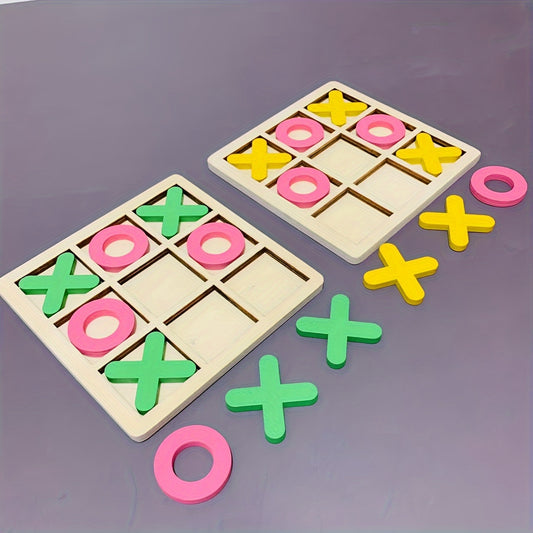 PlayWood - Houten Tic-Tac-Toe Spel voor Gezinsinteractie