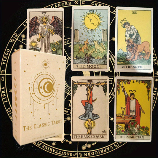 MysticTarot - Klassieke Tarotkaarten Set met 78 Kaarten