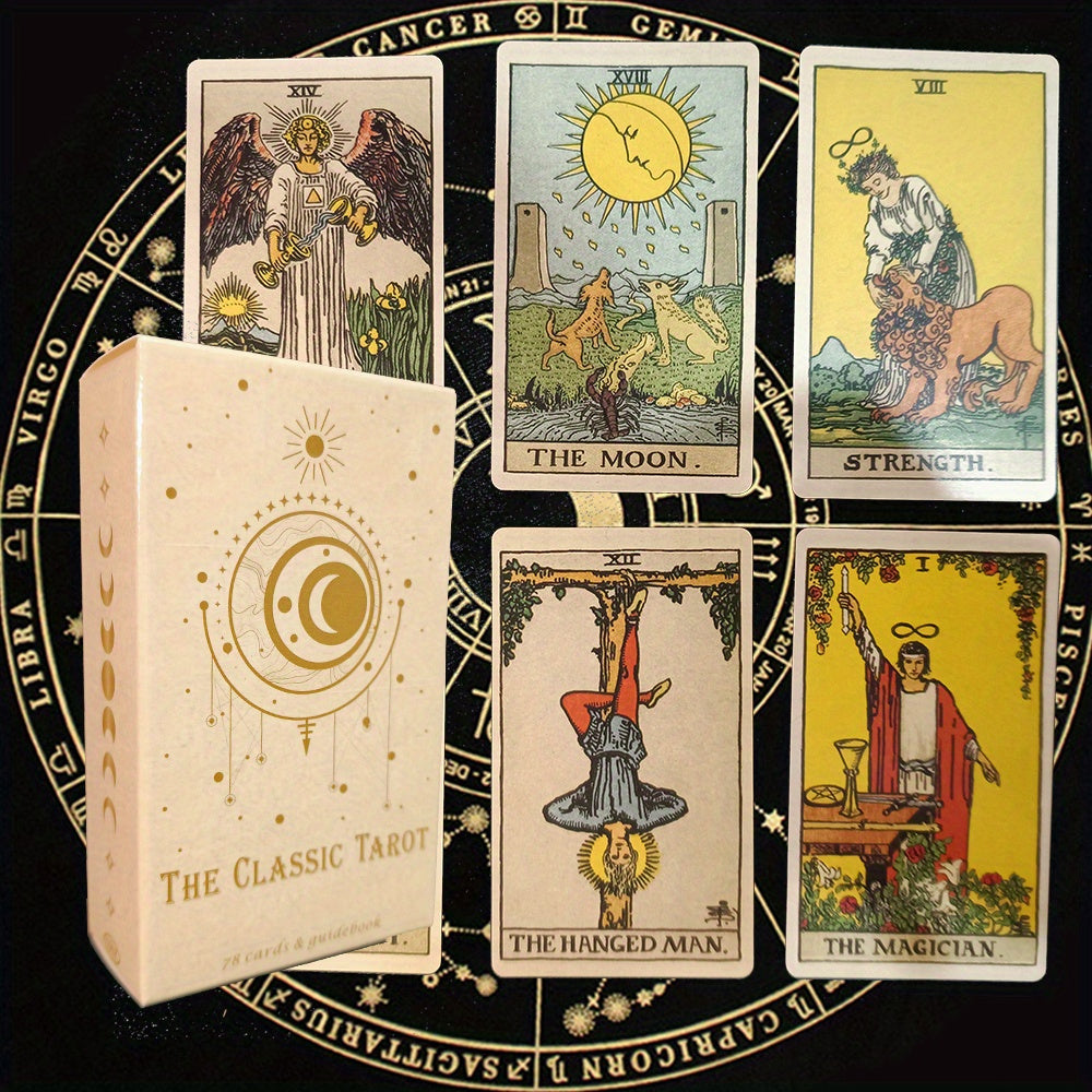 MysticTarot - Klassieke Tarotkaarten Set met 78 Kaarten